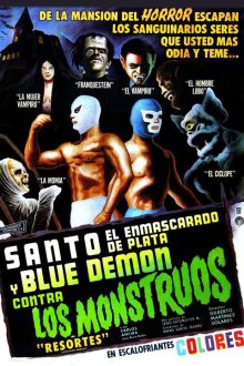 imagen: Santo y Blue Demon vs. Los Monstruos